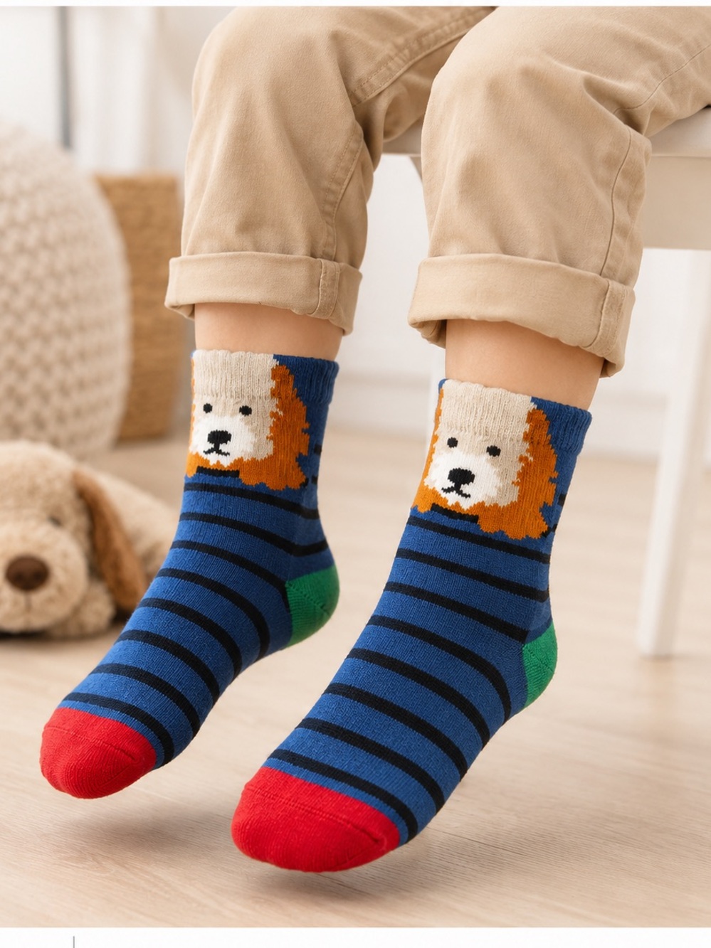 The Cuddle Collab Target Kids Dog Crew Socks 2 Pair Pack NWT